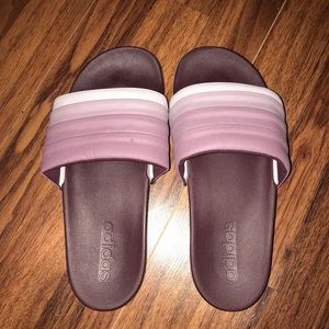 Adidas Purple slides